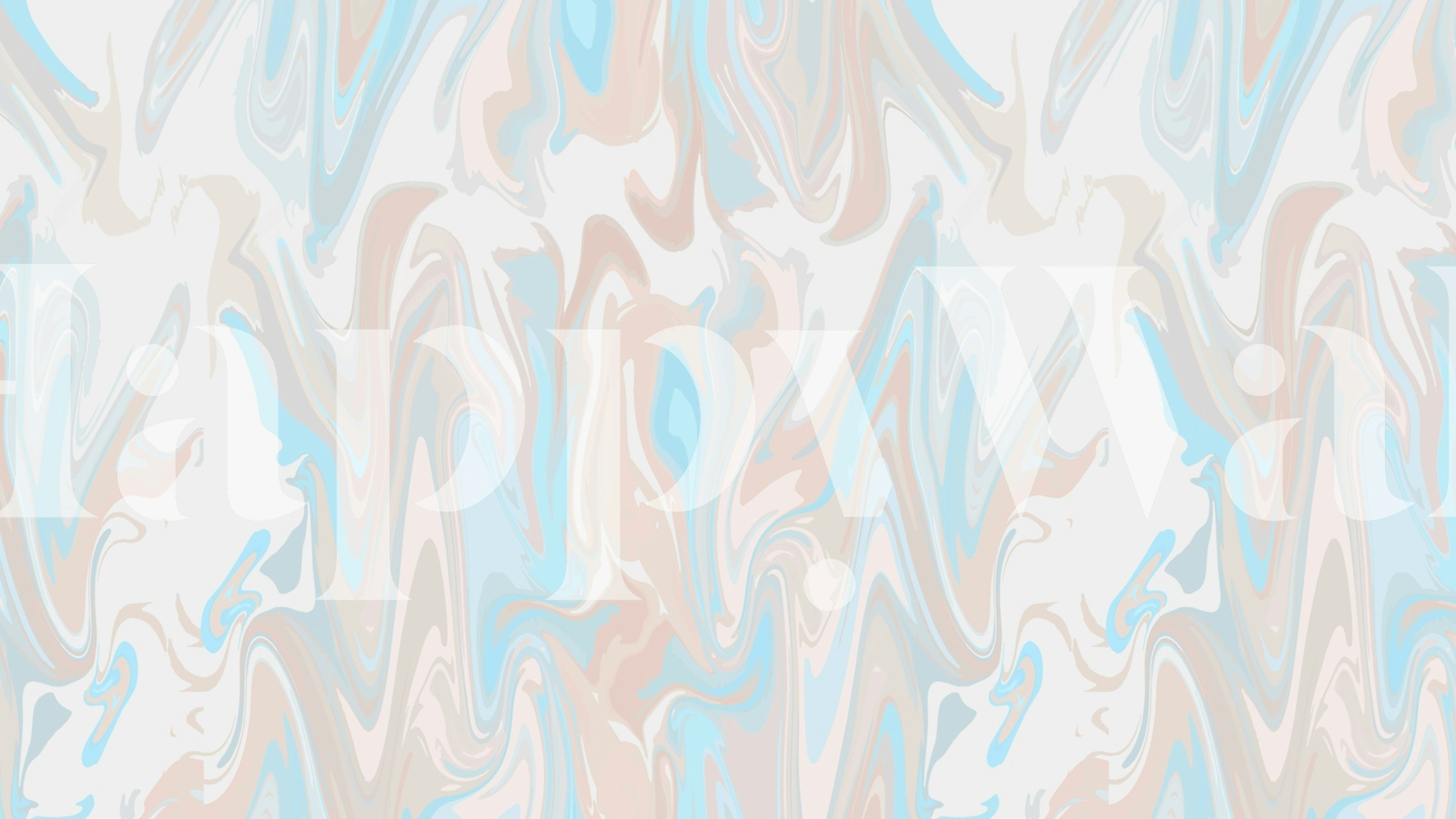 Abstract blue and beige swirls wallpaper