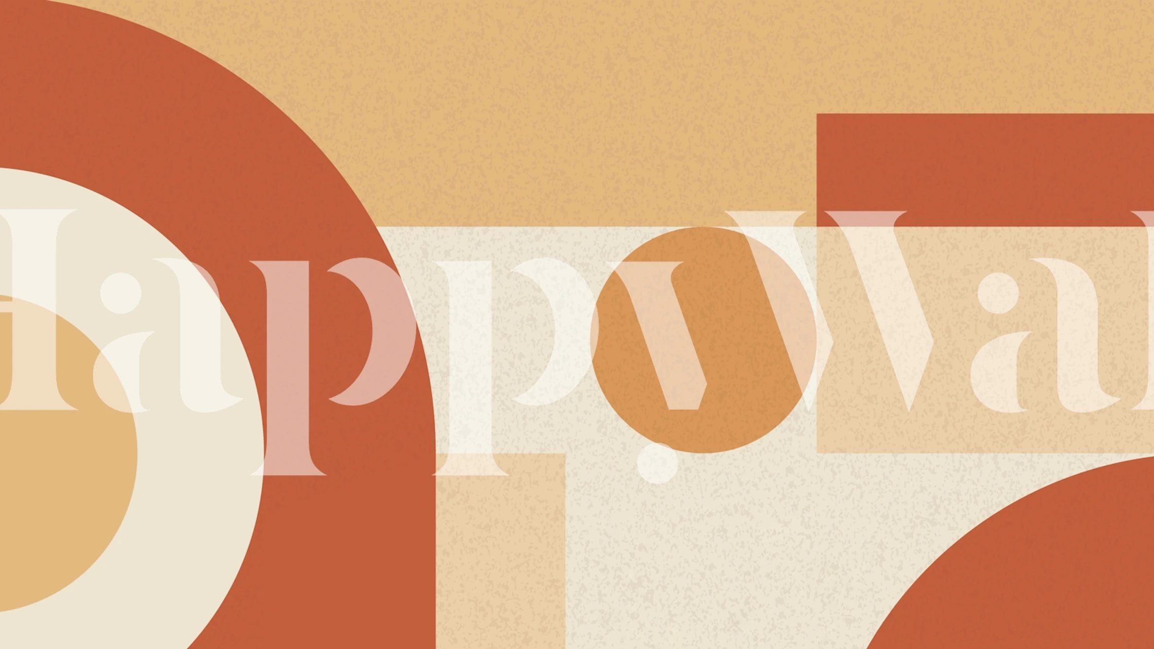 Mid Century Striped Geometry tapet