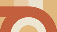 Terracotta Rust Mid Century wallpaper