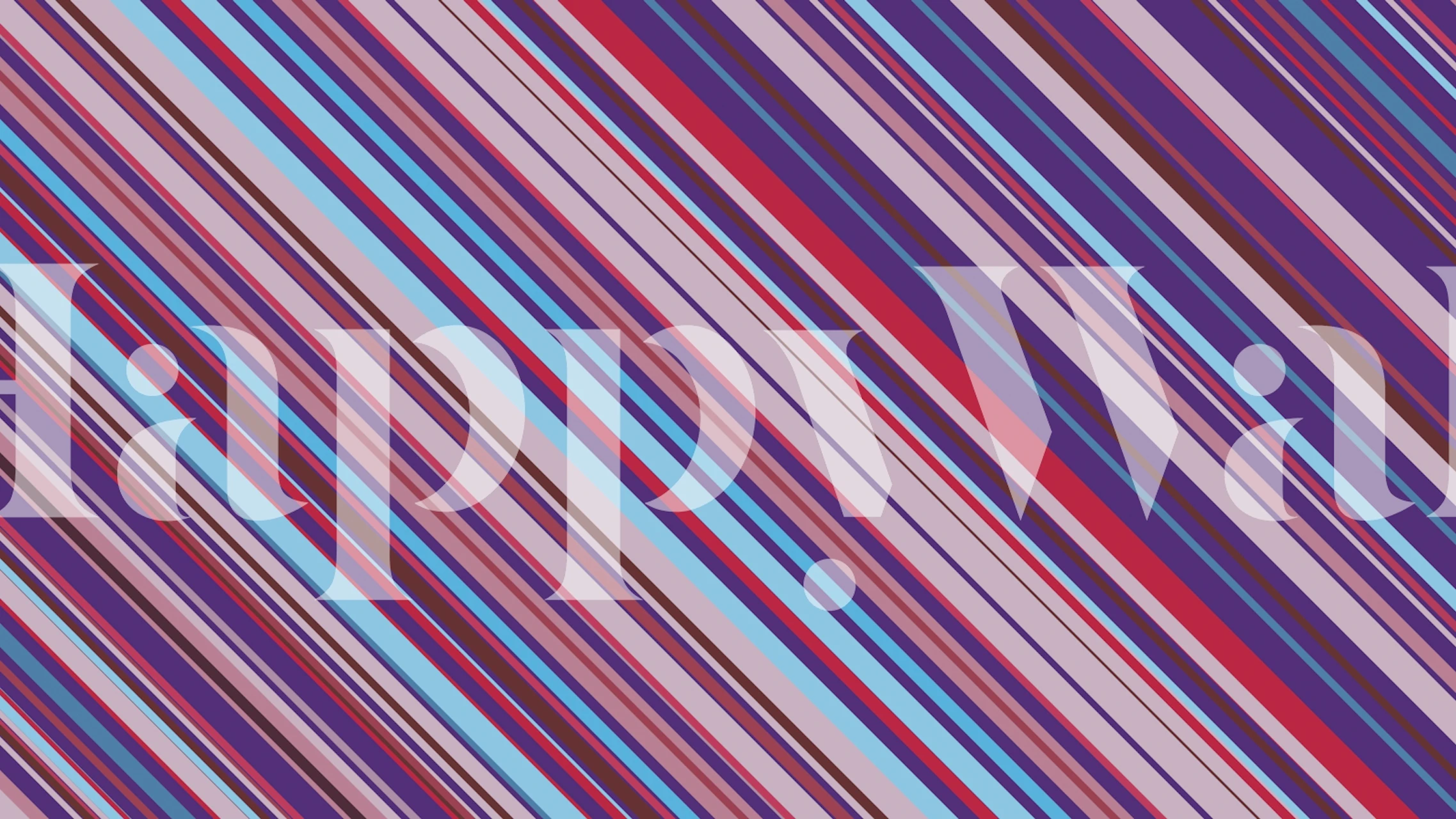 Stripes Blush Pink Purple Tapete in einem Raum