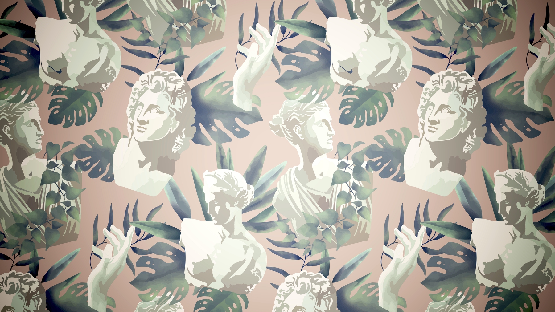 Buy Tropical Retro Jungle Vintage wallpaper - Free shipping