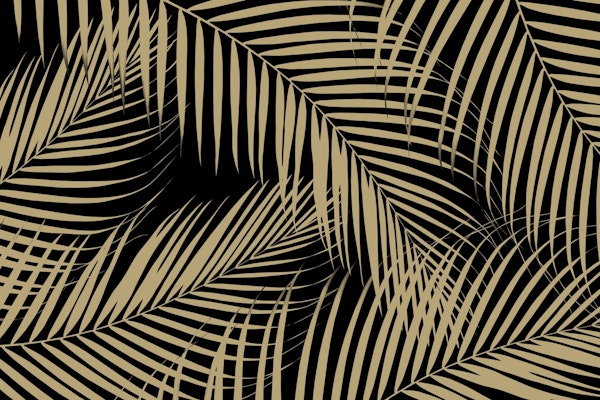 Palm Leaves Gold Cali Vibes 9