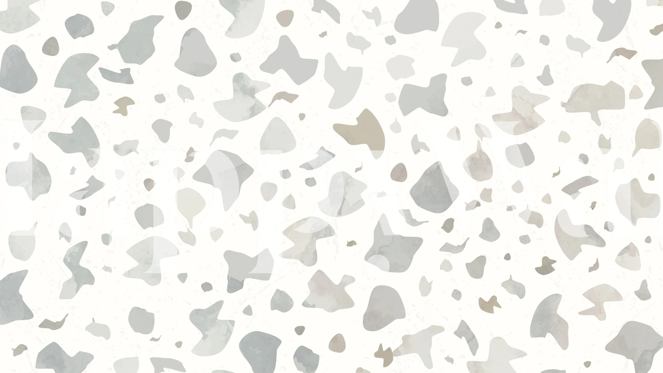 Grey abstract wallpaper with terracotta shapes and patterns
