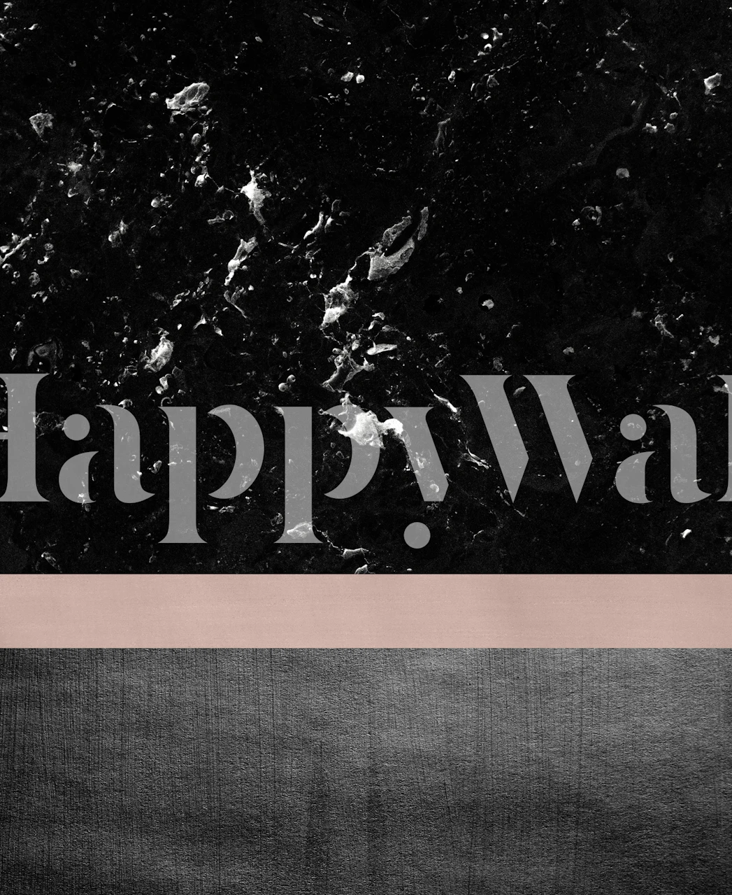 Fotomural lujoso diseño de mármol negro con rayas minimalistas