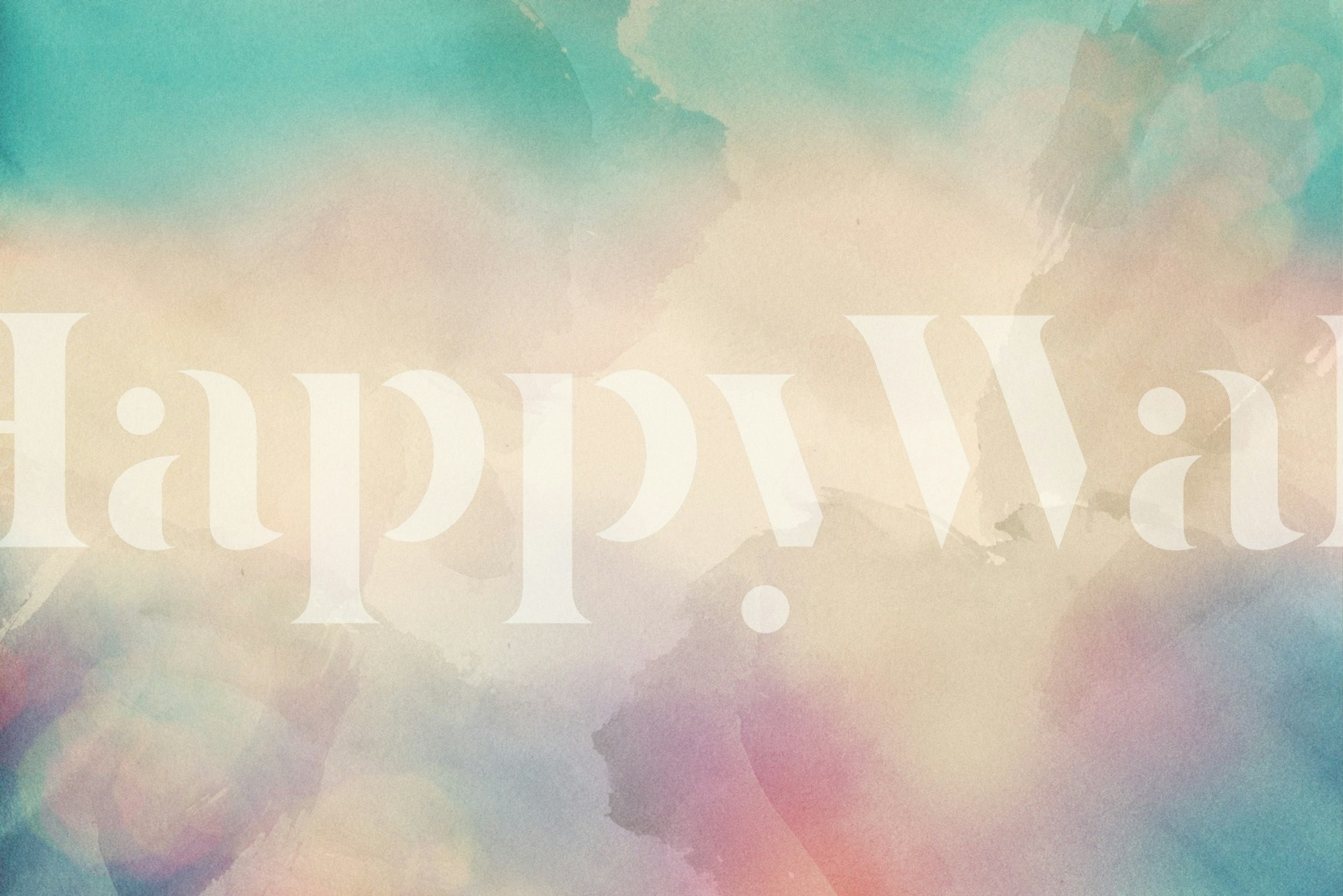 Pastel cloud wall mural with soft blue and pink hues