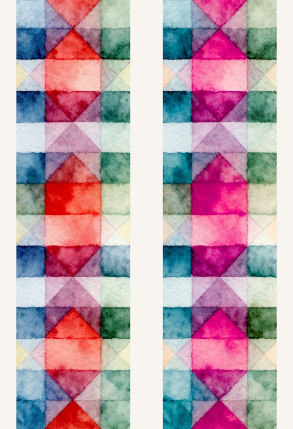 Happy Watercolor Stripes
