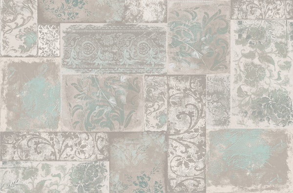 Bohemian Patchwork beige mint