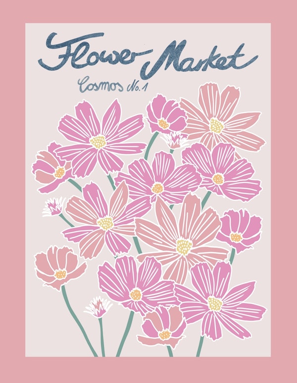 Flower Market Cosmos 1
