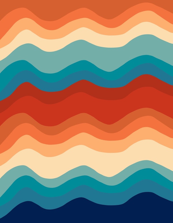 Retro Summer Waves 1