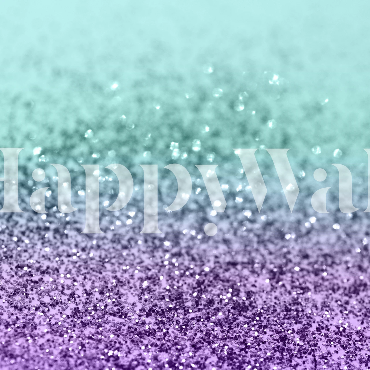 Mermaid Girls Glitter 8a wall mural with a glittery gradient from purple to blue