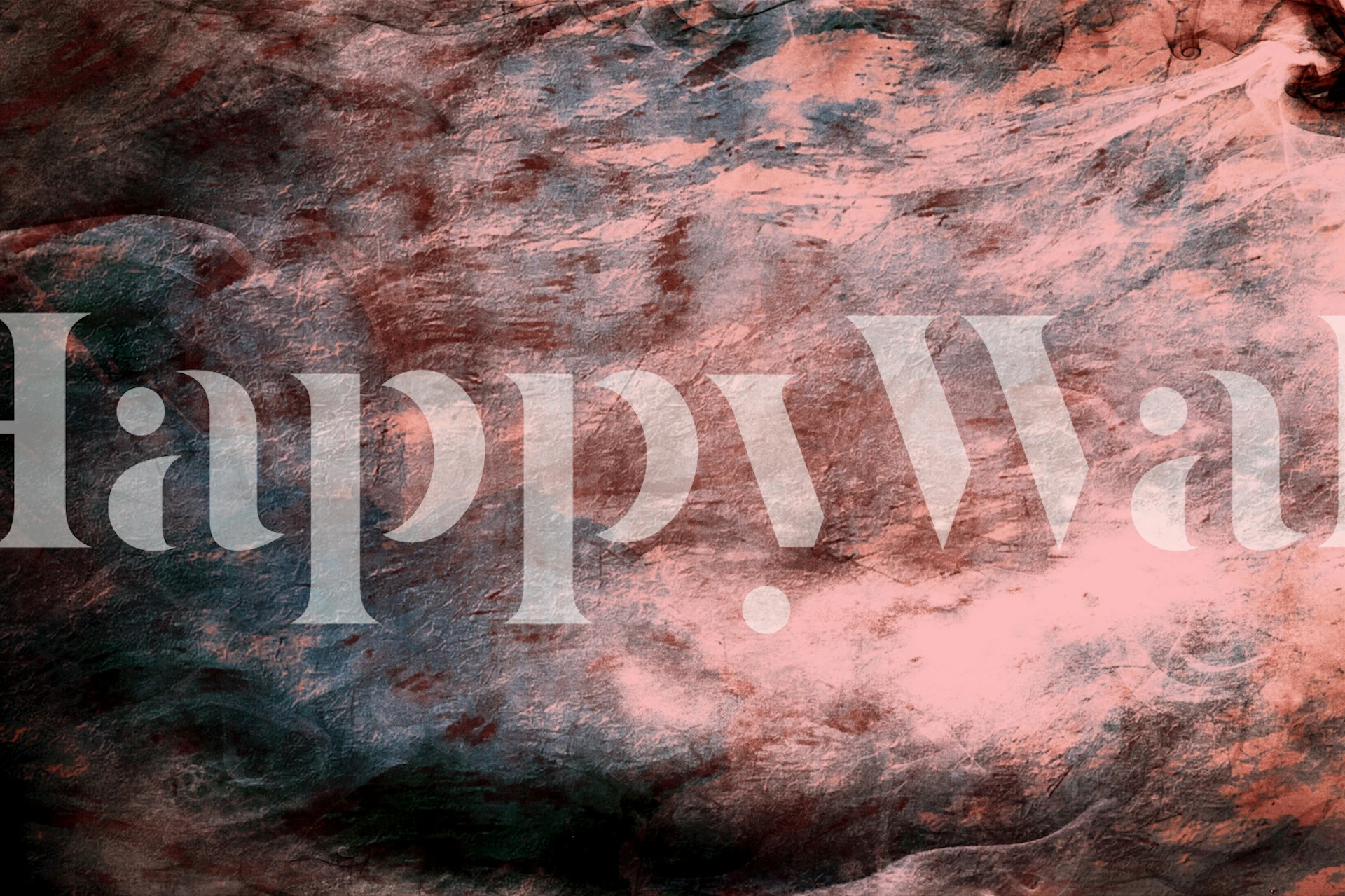 Sunset Storm wallpaper displayed in a room