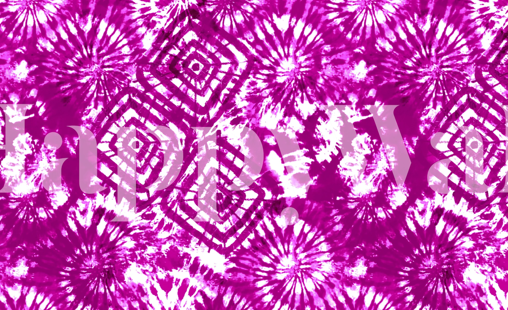 Pink tie dye wallpaper with bold patterns and vibrant hues