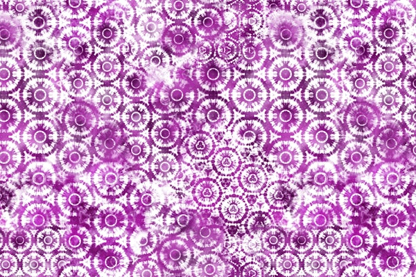 Shibori Tie Dye Pink Retro