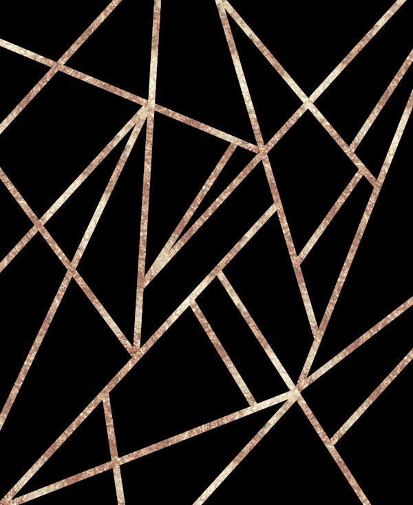 Classic Black Rose Gold Geo 1