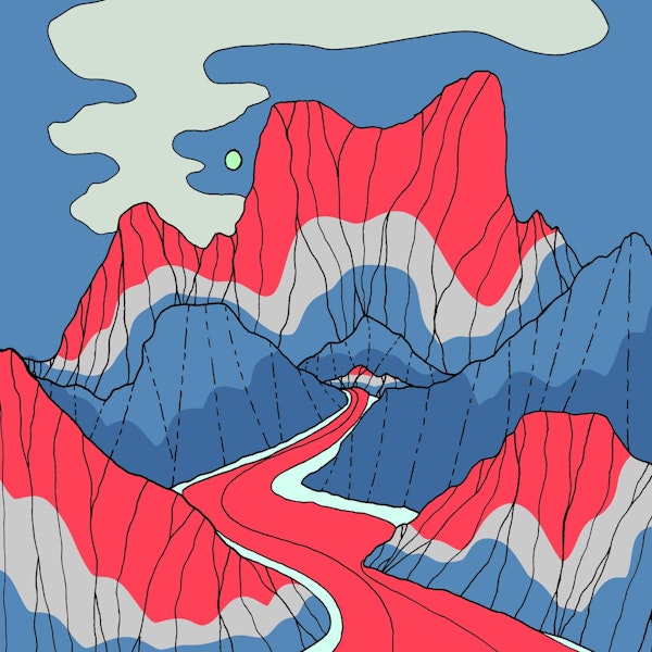 The red white and blue lands