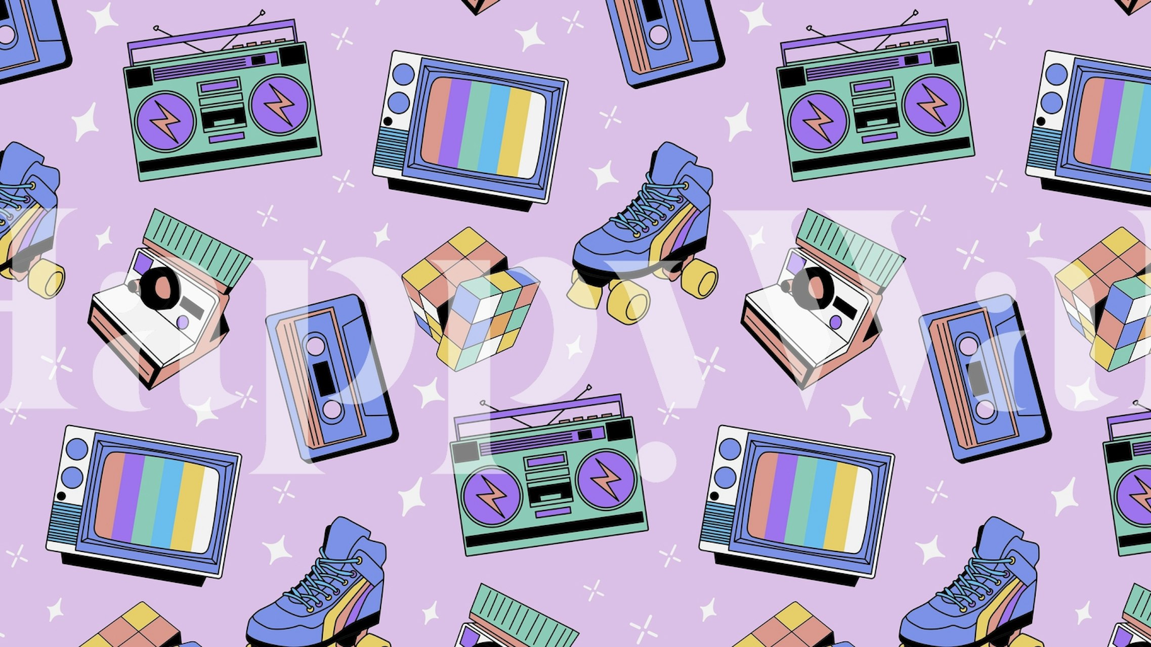 90s Kid Wallpaper - Nostalgic Retro Design | Happywall