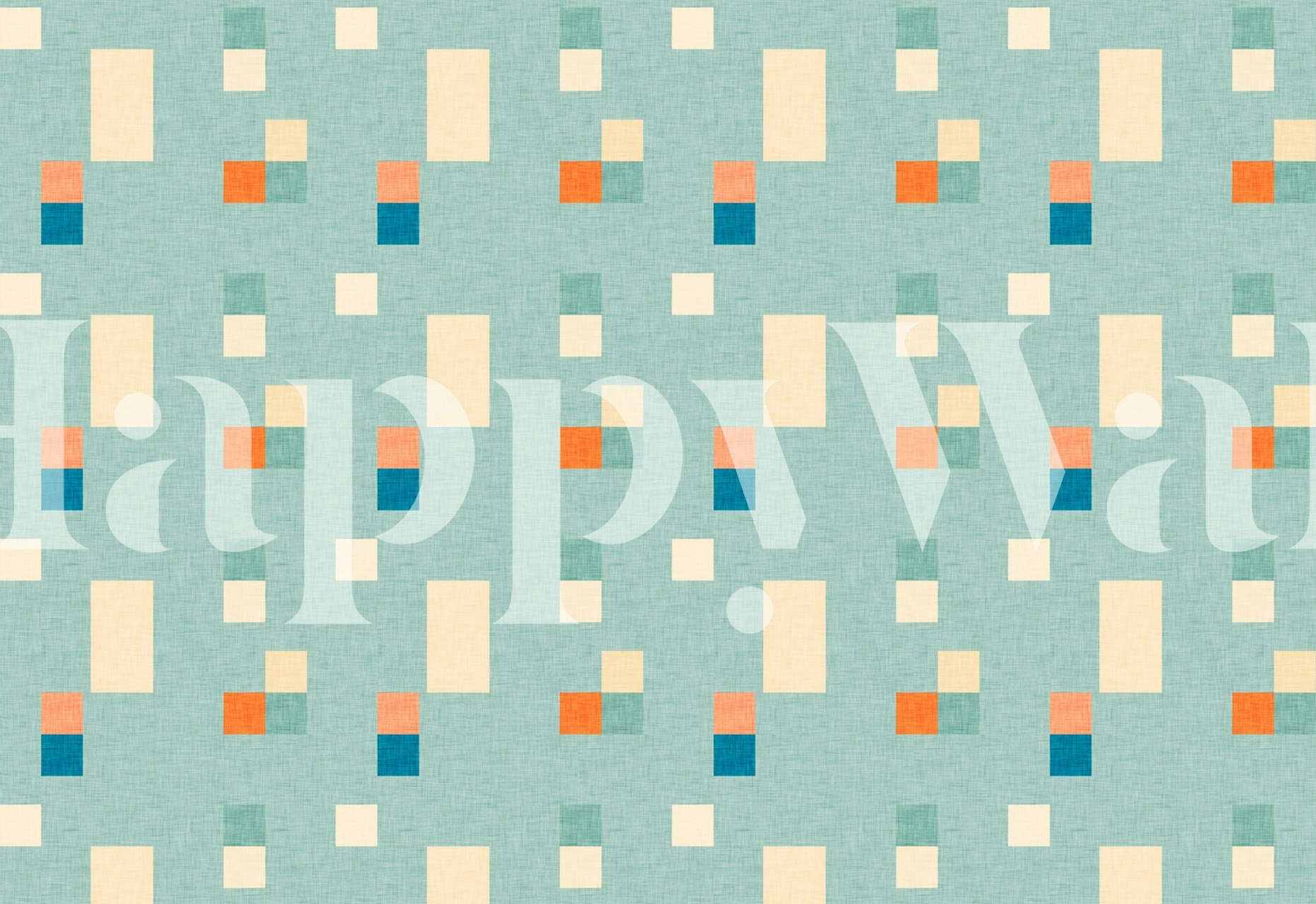 Ταπετσαρία Bold Minimalism Blue σε ένα δωμάτιο