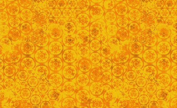 Yellow Orange Tie Dye Art