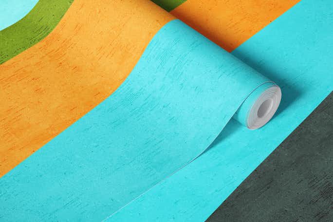 Colored brush strokes Iwallpaper roll