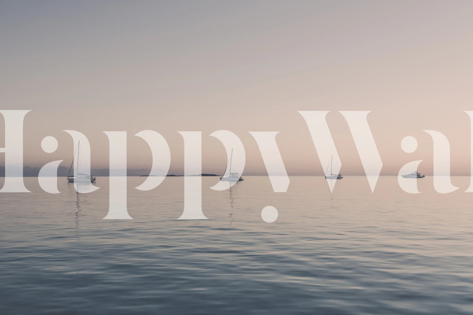 Carta da parati Bahama Sunset Sail in un ambiente di stanza