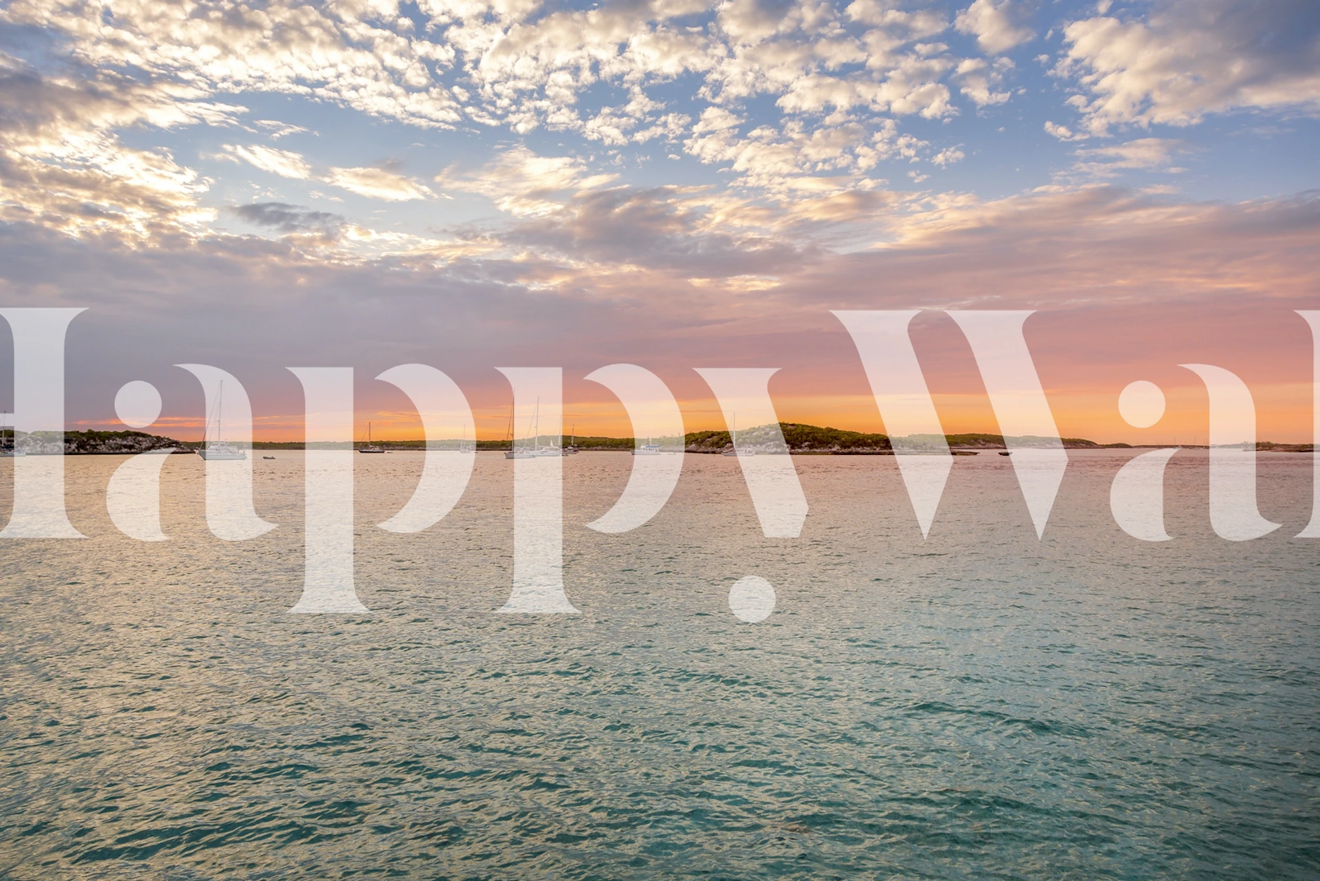 Bahamas Amazing Sunset Sail tapeta v místnosti