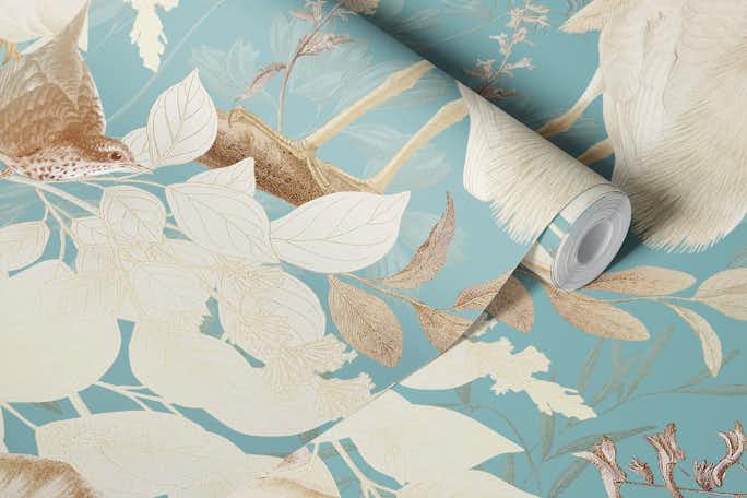 Vintage Exotic Bird Garden 2wallpaper roll