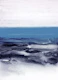 watercolor landscape - blue