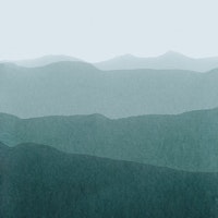 gradient mountainscape sage behang