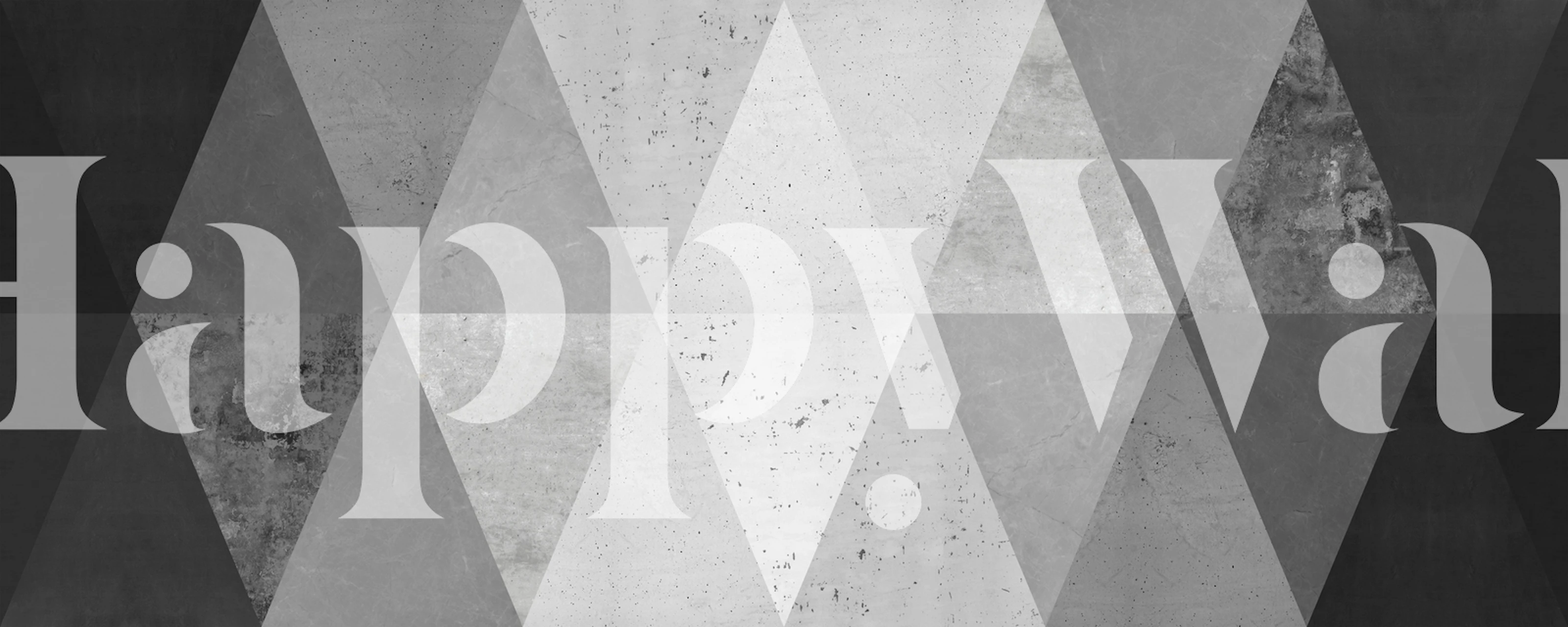 Abstrakt sort og hvid geometriske streger vægmaleri