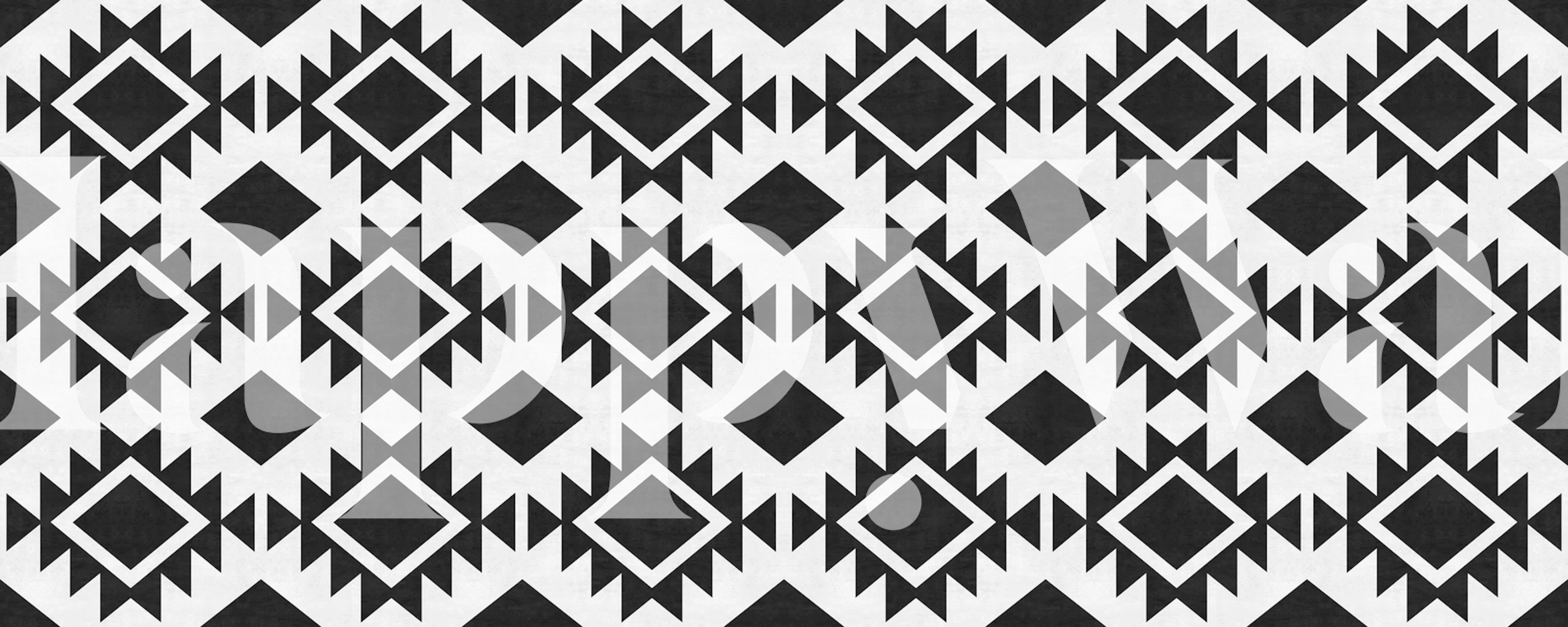 Tapeta Black and white strokes w pokoju