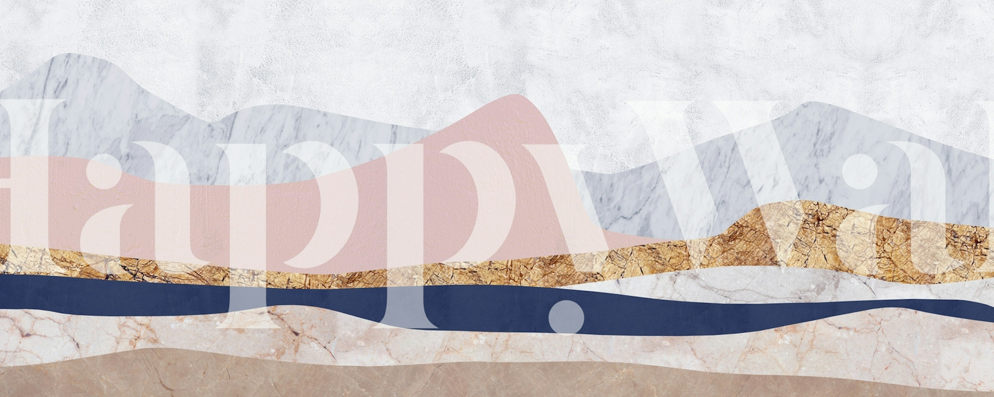 Undulating landscape III in einem Raum