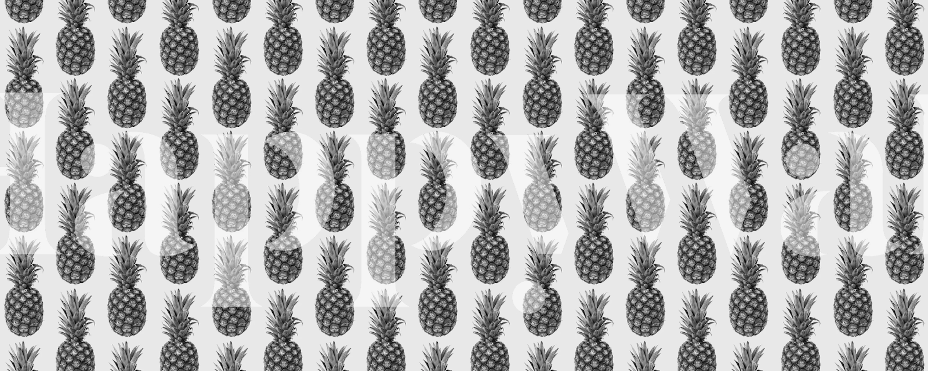 Pineapple pattern tapet i et rom