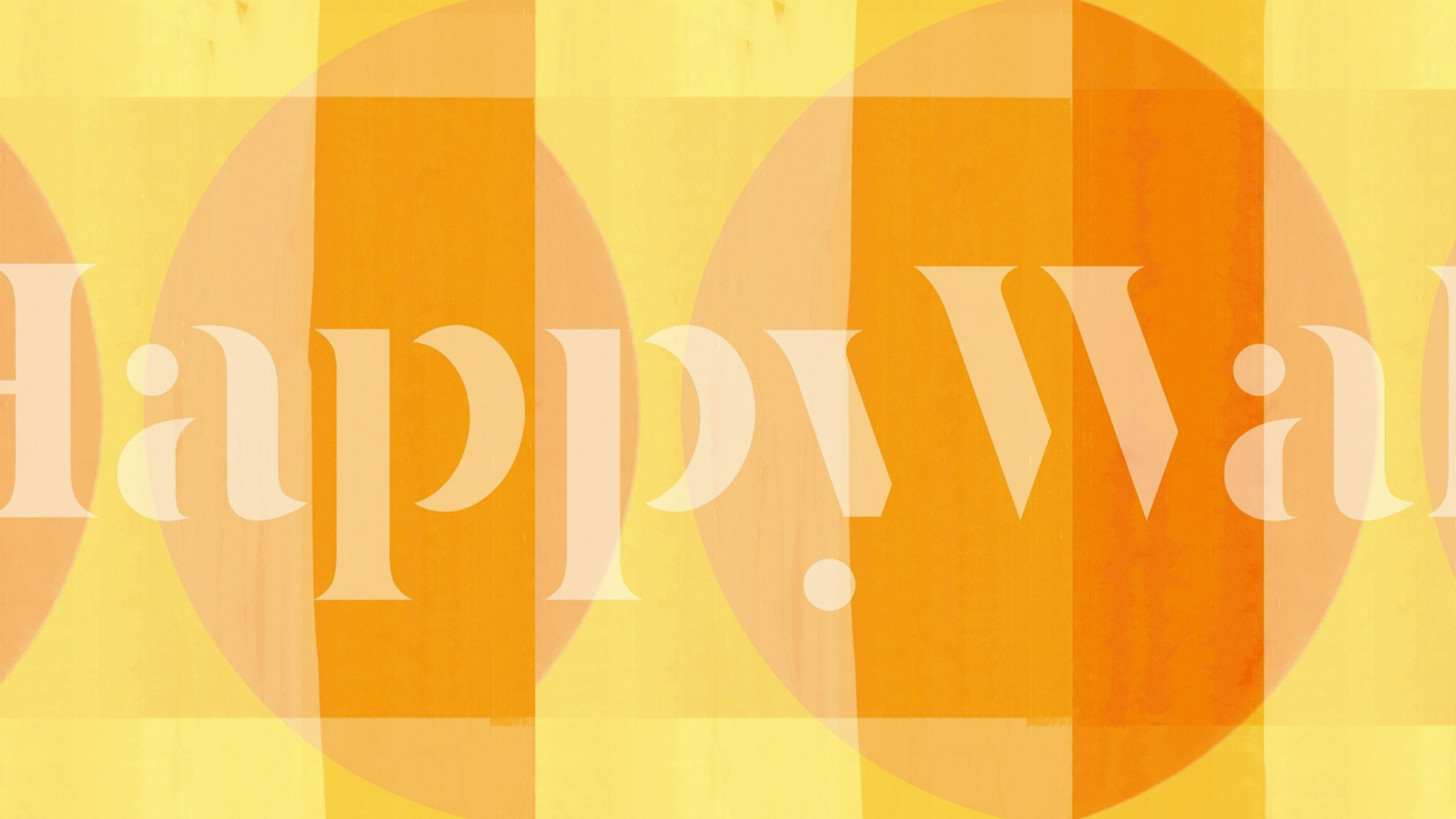 Geometric patterns in yellow and orange shapes wallpaper
