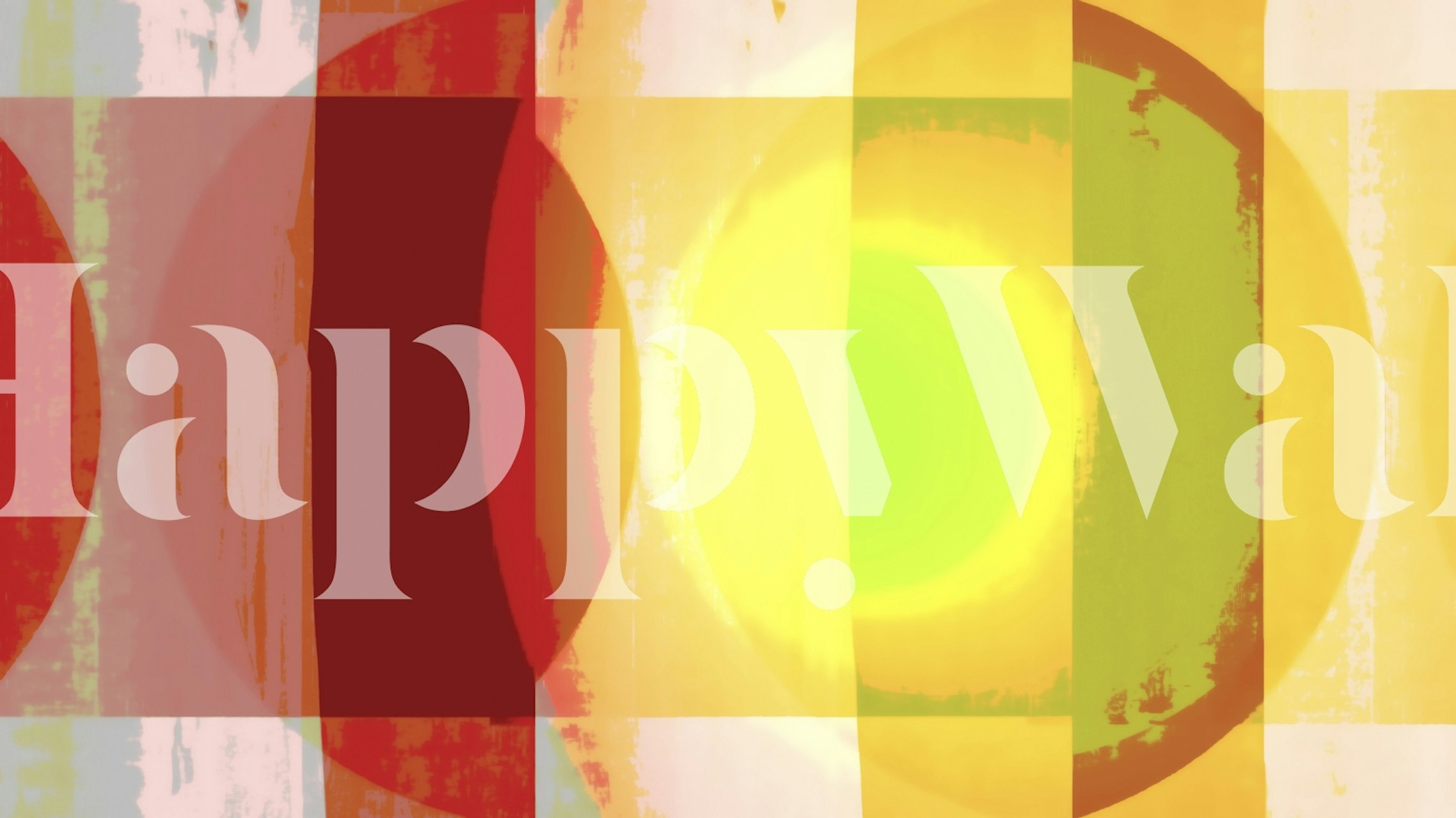 Papier peint Mid Century Bauhaus Grunge dans une pièce