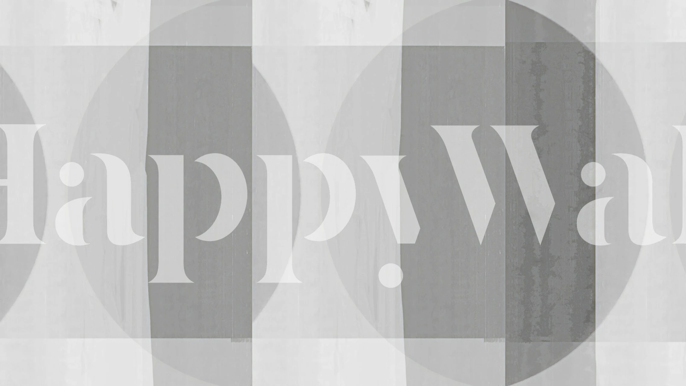 Mid Century Bauhaus Grey geometrisk vægmaleri i grå nuancer