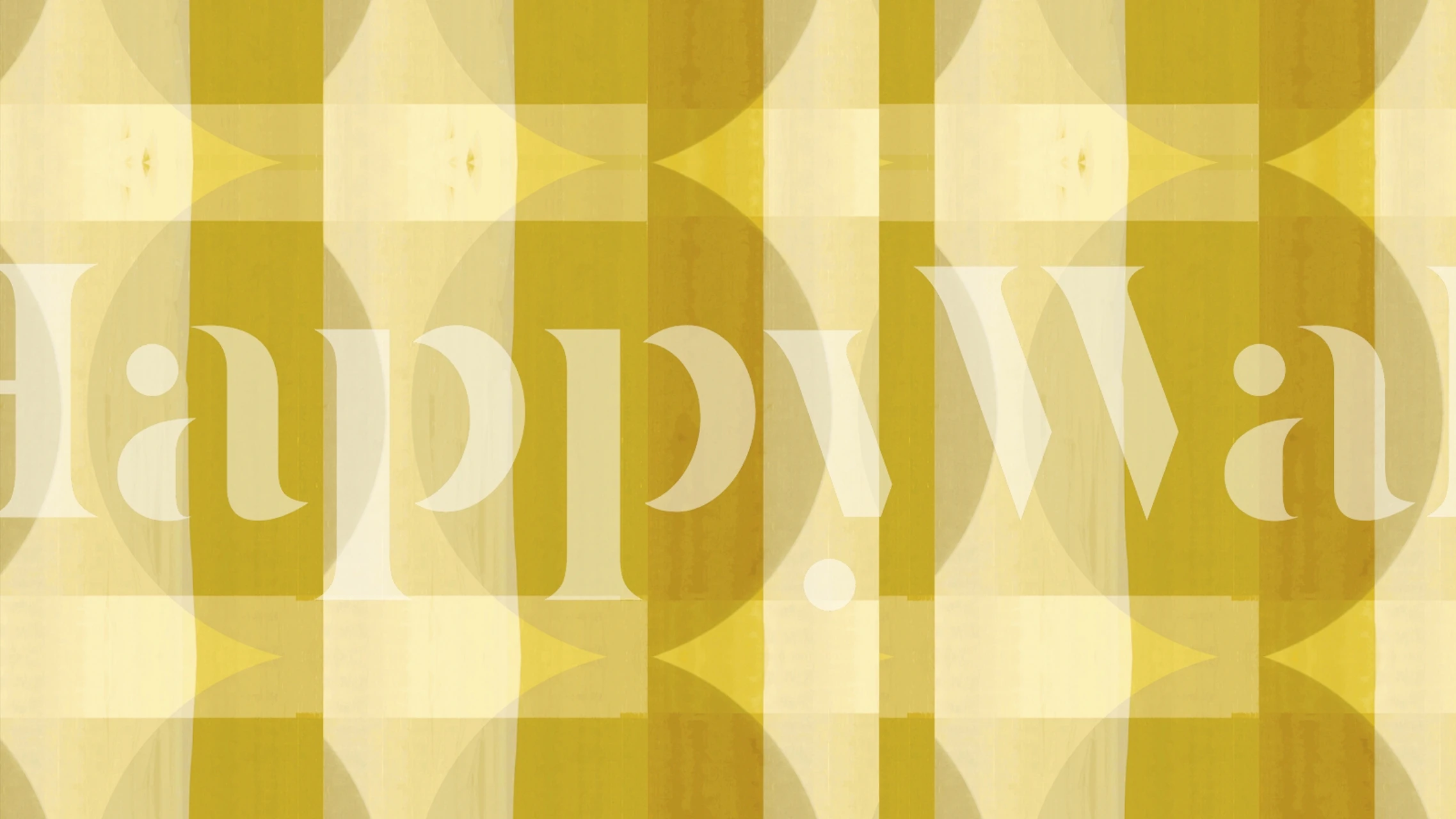 Geometric pattern with yellow and beige shapes wallpaper