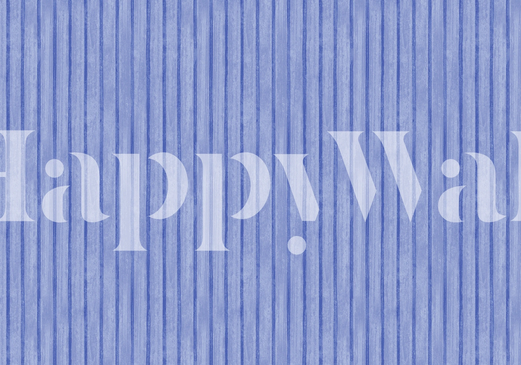 Navy Denim Blue Stripes -seinämaalaus hienoilla tekstuurilla.