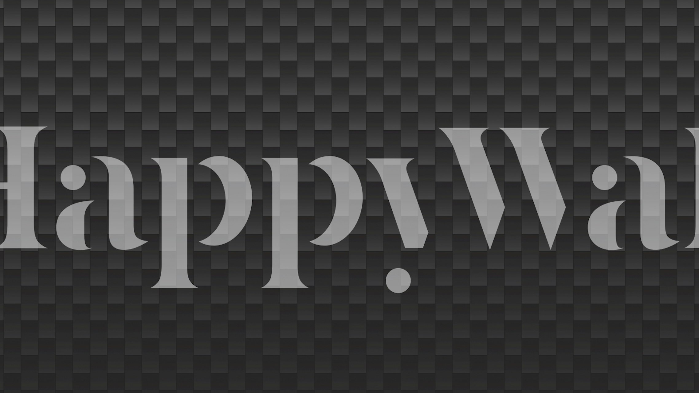 Black textured wall mural with a 3D checkered pattern