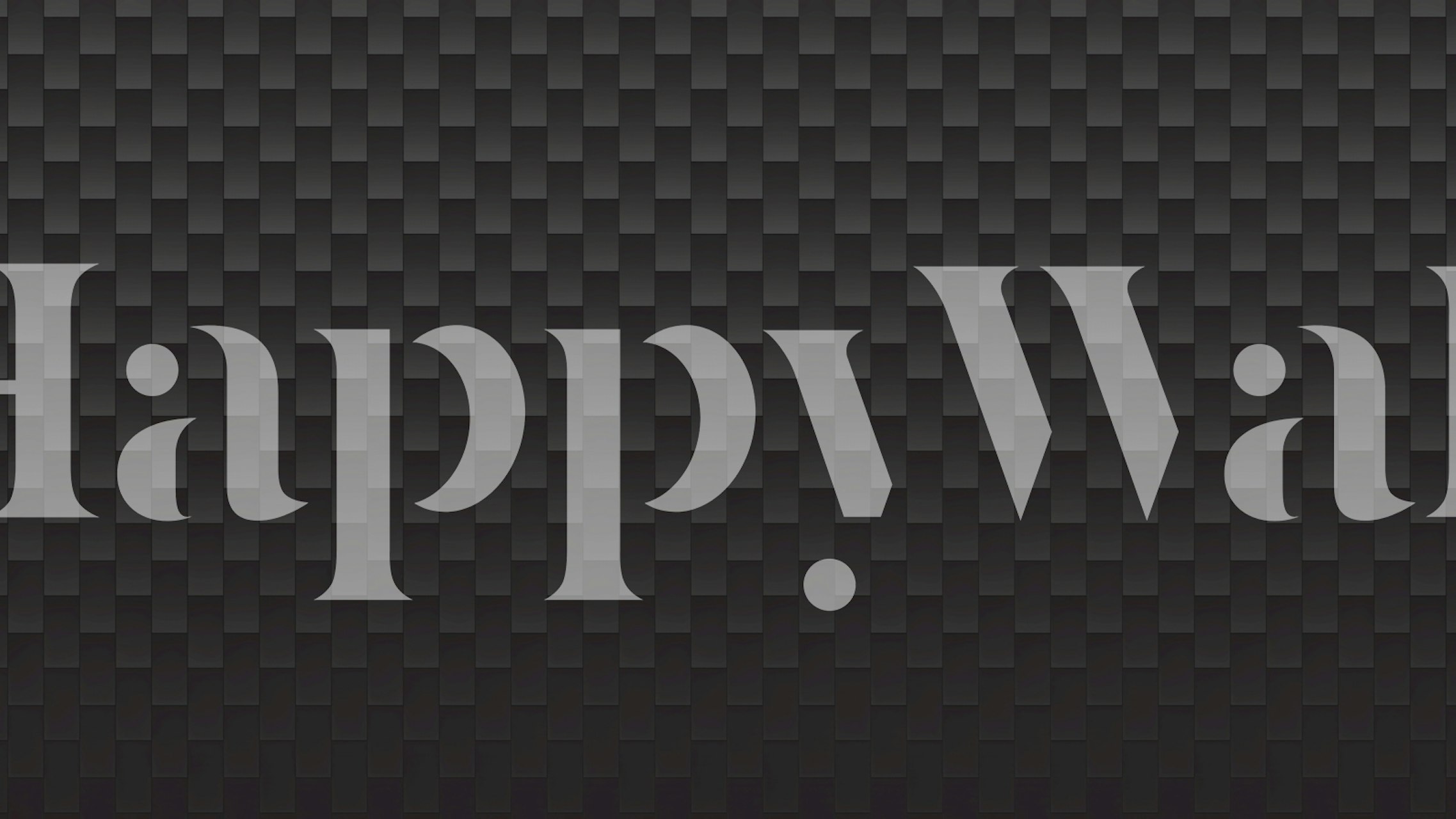 Black textured wall mural with a 3D checkered pattern