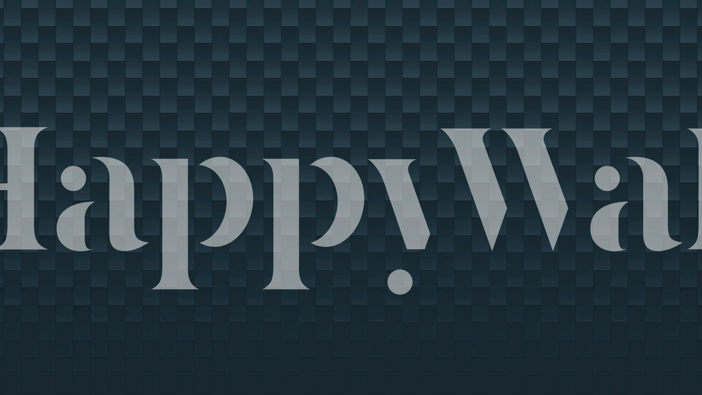 Black textured wall mural with a 3D checkered pattern