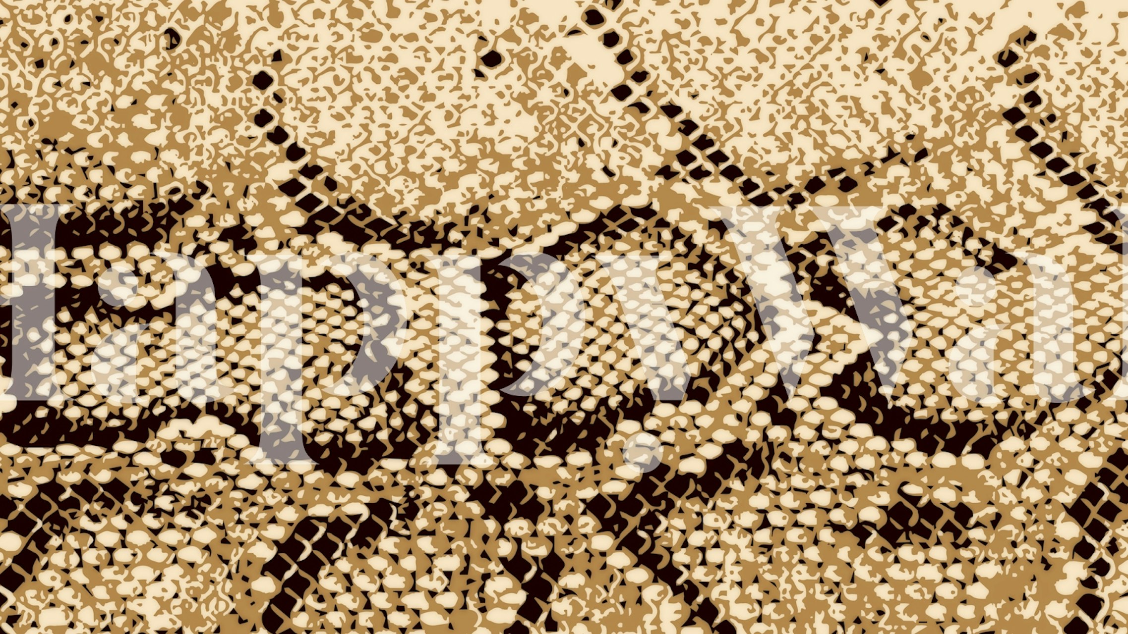 Desert snake pattern in earthy tones wallpaper