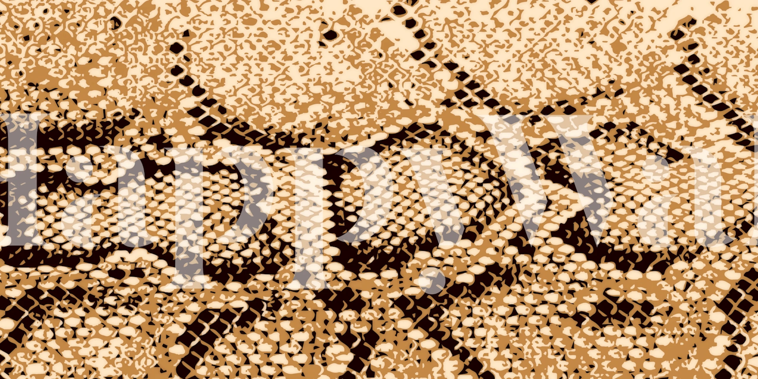 Desert snake pattern in earthy tones wallpaper