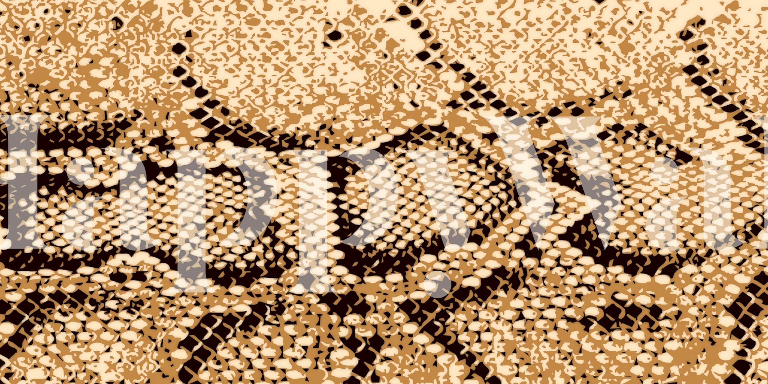 Desert snake pattern in earthy tones wallpaper