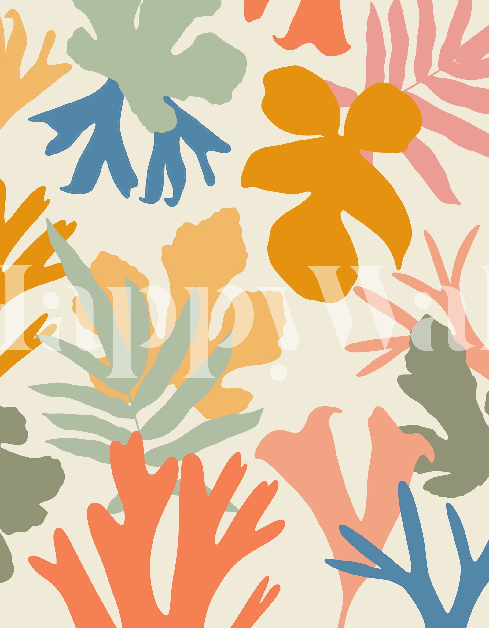 Buy Abstract Botanical Leaves 1 wallpaper Free shipping