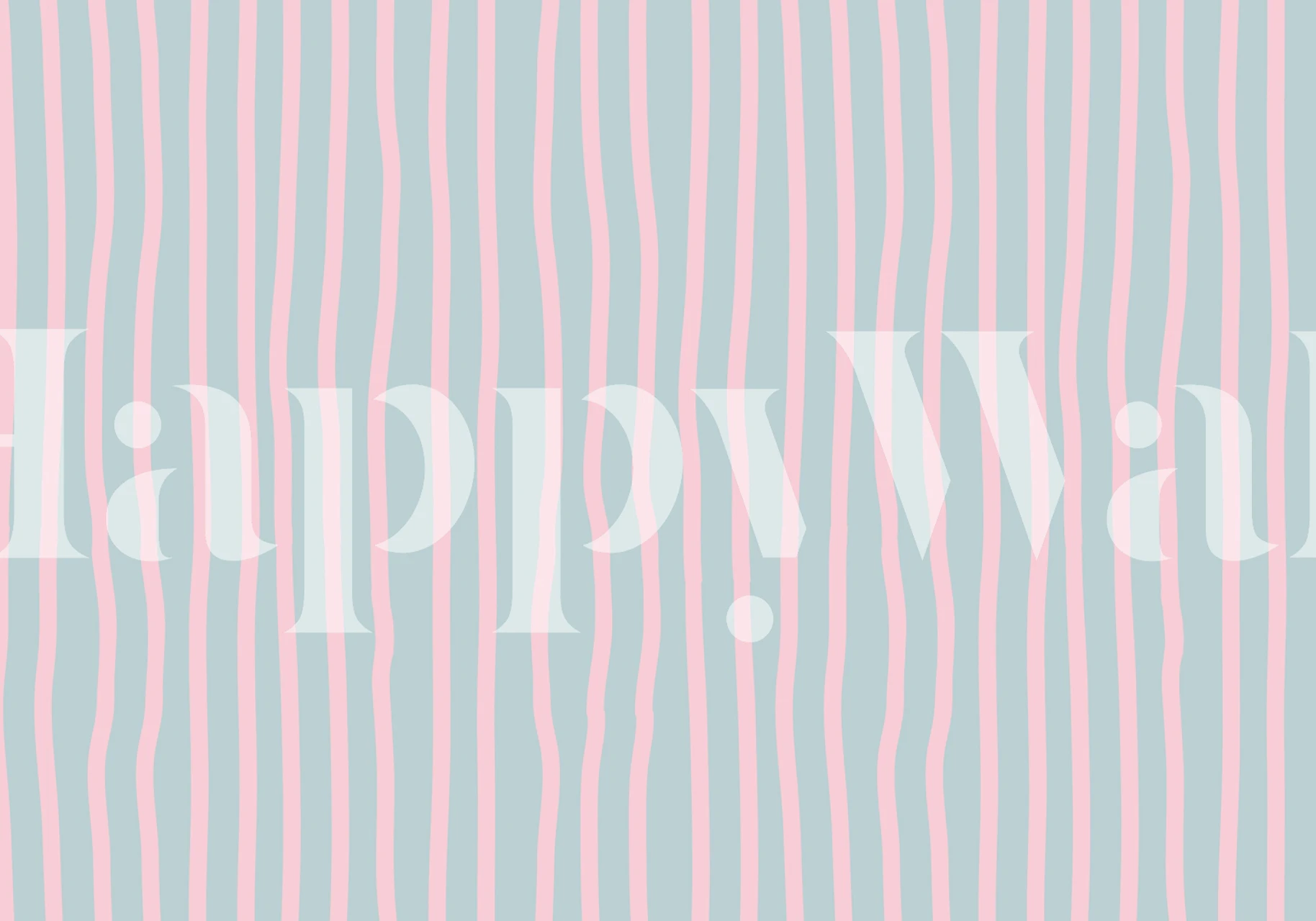 Pastel pink and blue striped wallpaper with a soft design