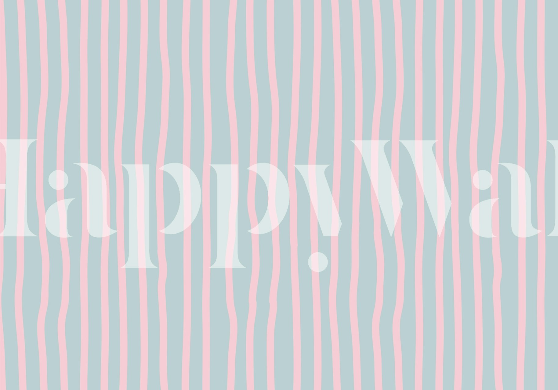 Pastel pink and blue striped wallpaper with a soft design