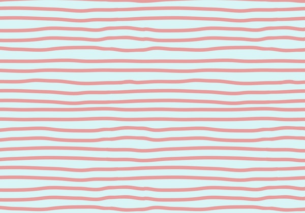 Coral And Blue Stripes