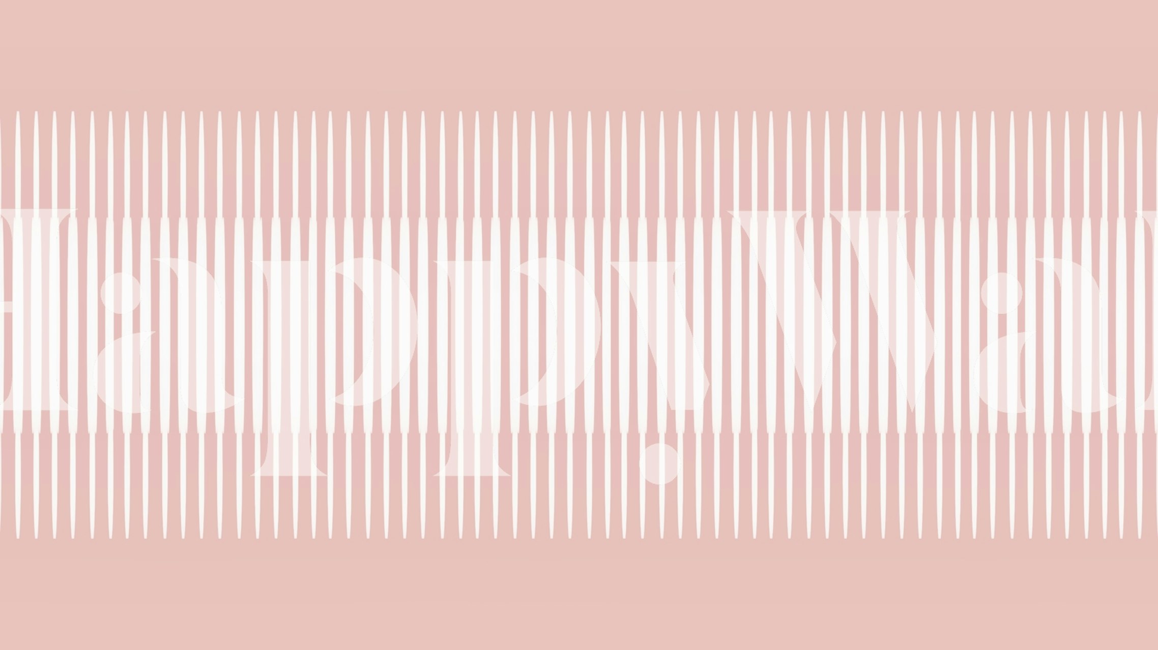 Pastel geometric striped wallpaper in soft pink and white