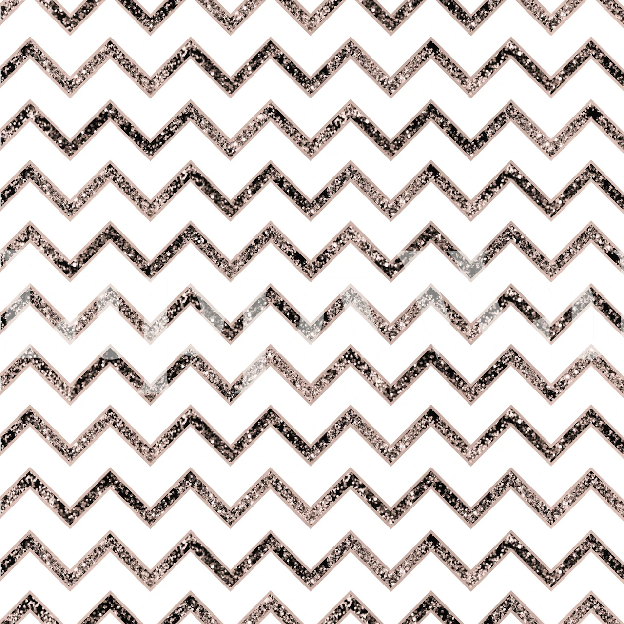 Papel tapiz Chevron Glitter Glam 4 en una habitación