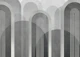 Mid Century Arches Grey Silver